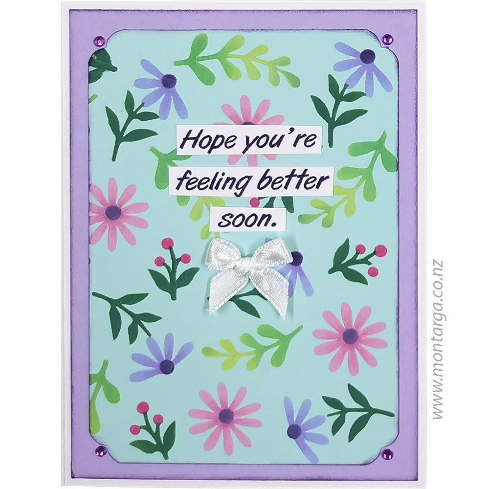 Montarga Layering Stencil - Background Floral
