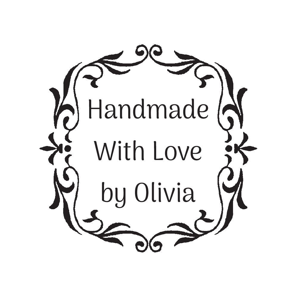 2091 C Ornate Frame - Personalised Rubber Stamp