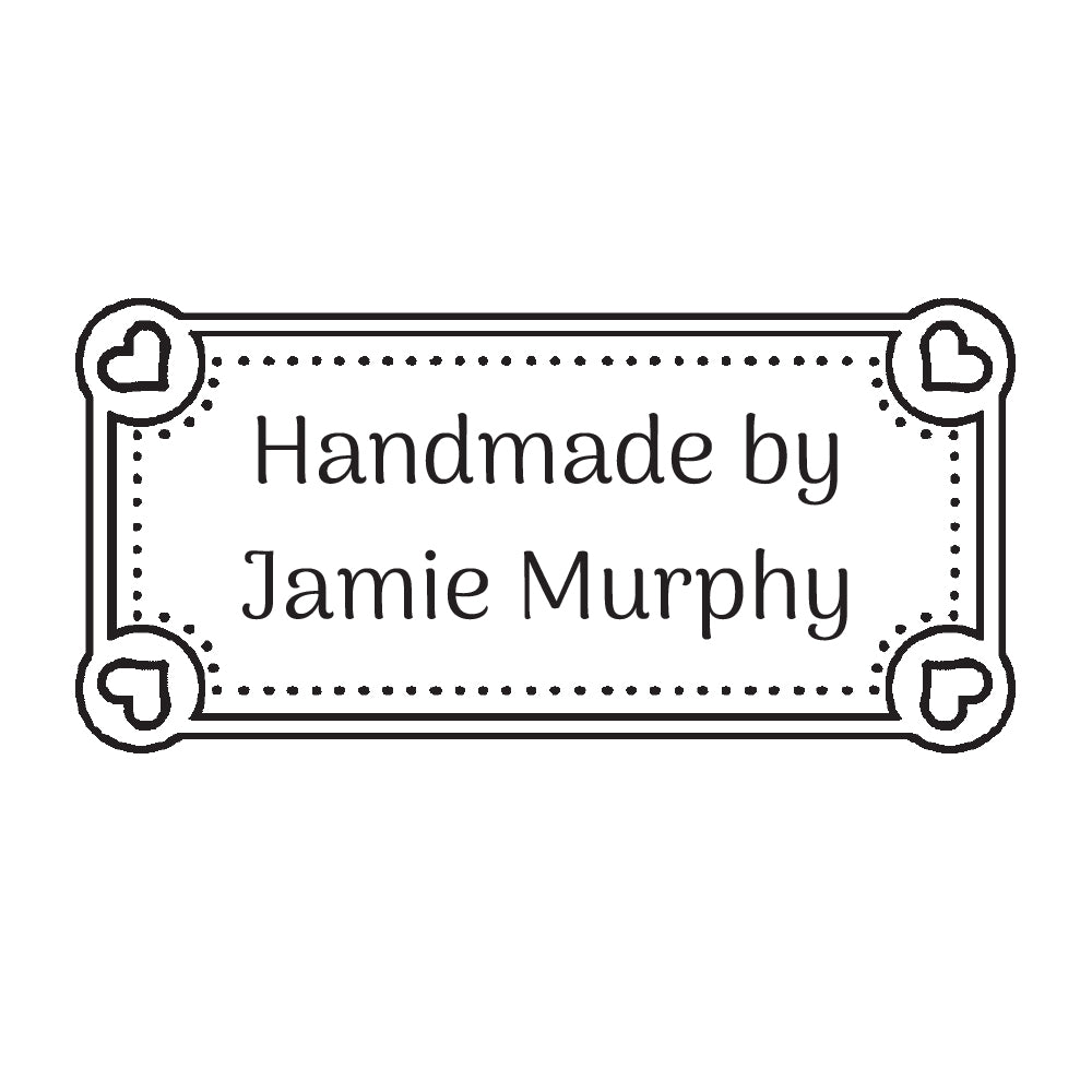 2096 B Sweetheart Frame - Personalised Rubber Stamp