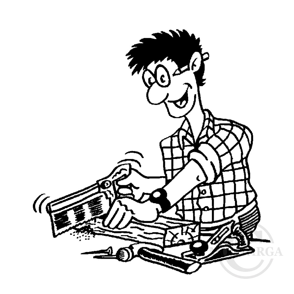 2634 G - Woodworking Man Tools Rubber Stamp