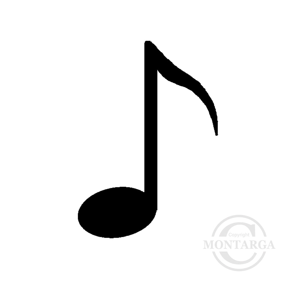 2653 A - Music Note Rubber Stamp