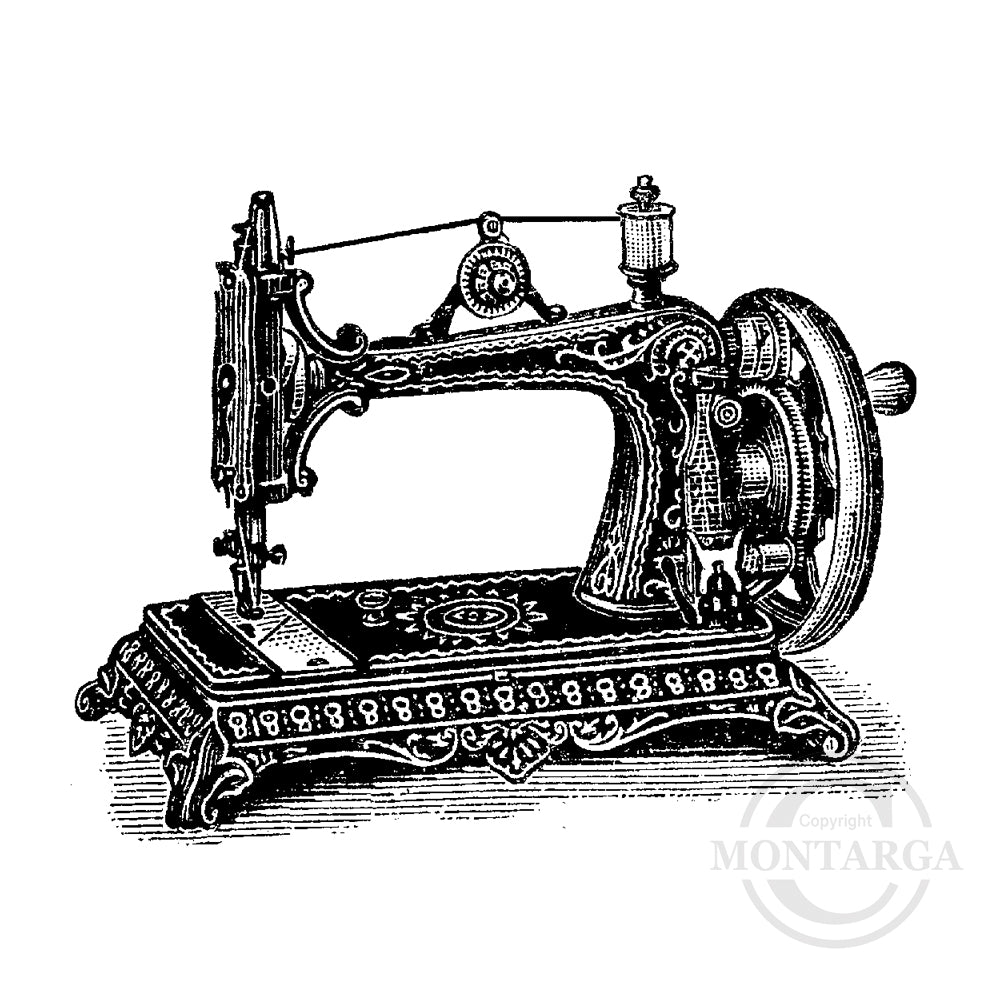 2661 D - Sewing Machine Rubber Stamp