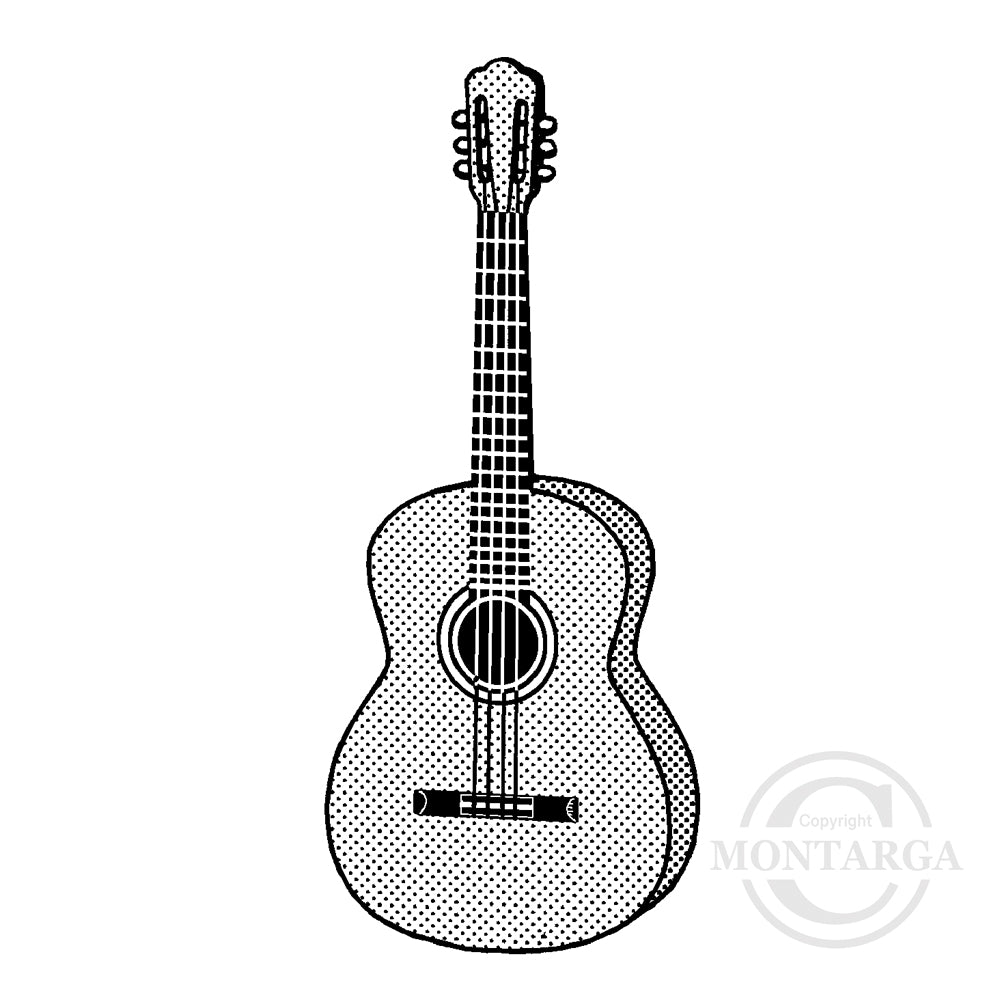 2678 E - Guitar Rubber Stamp
