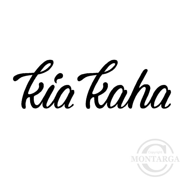 2799 B - Kia kaha Wording Rubber Stamp
