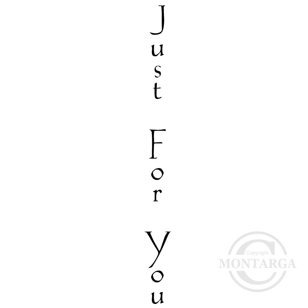 2949 BBB - Just For You Wording Rubber Stamp