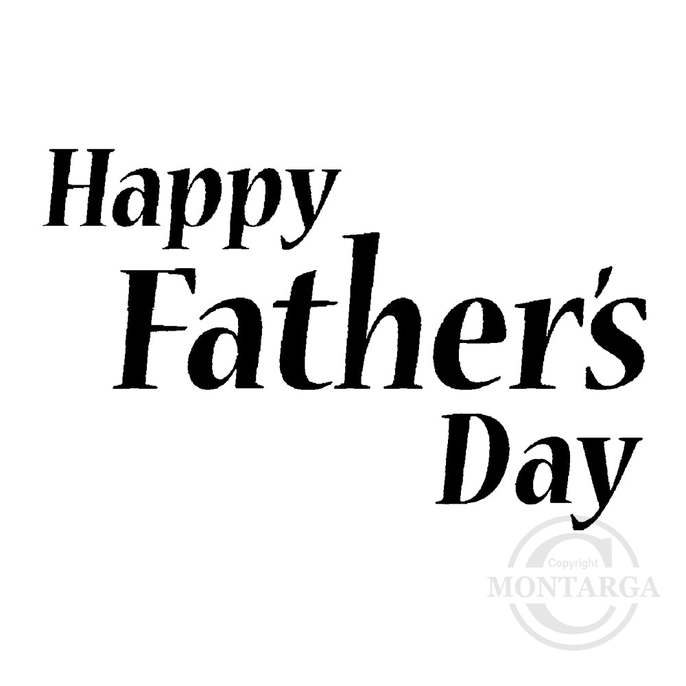 3030 E - Father's Day Wording Rubber Stamp