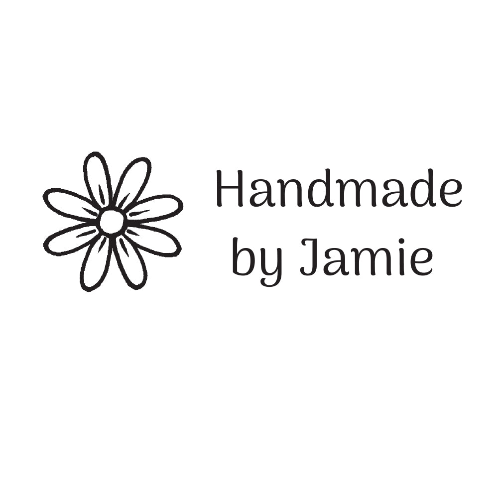 3225 B Flower Head - Personalised Rubber Stamp