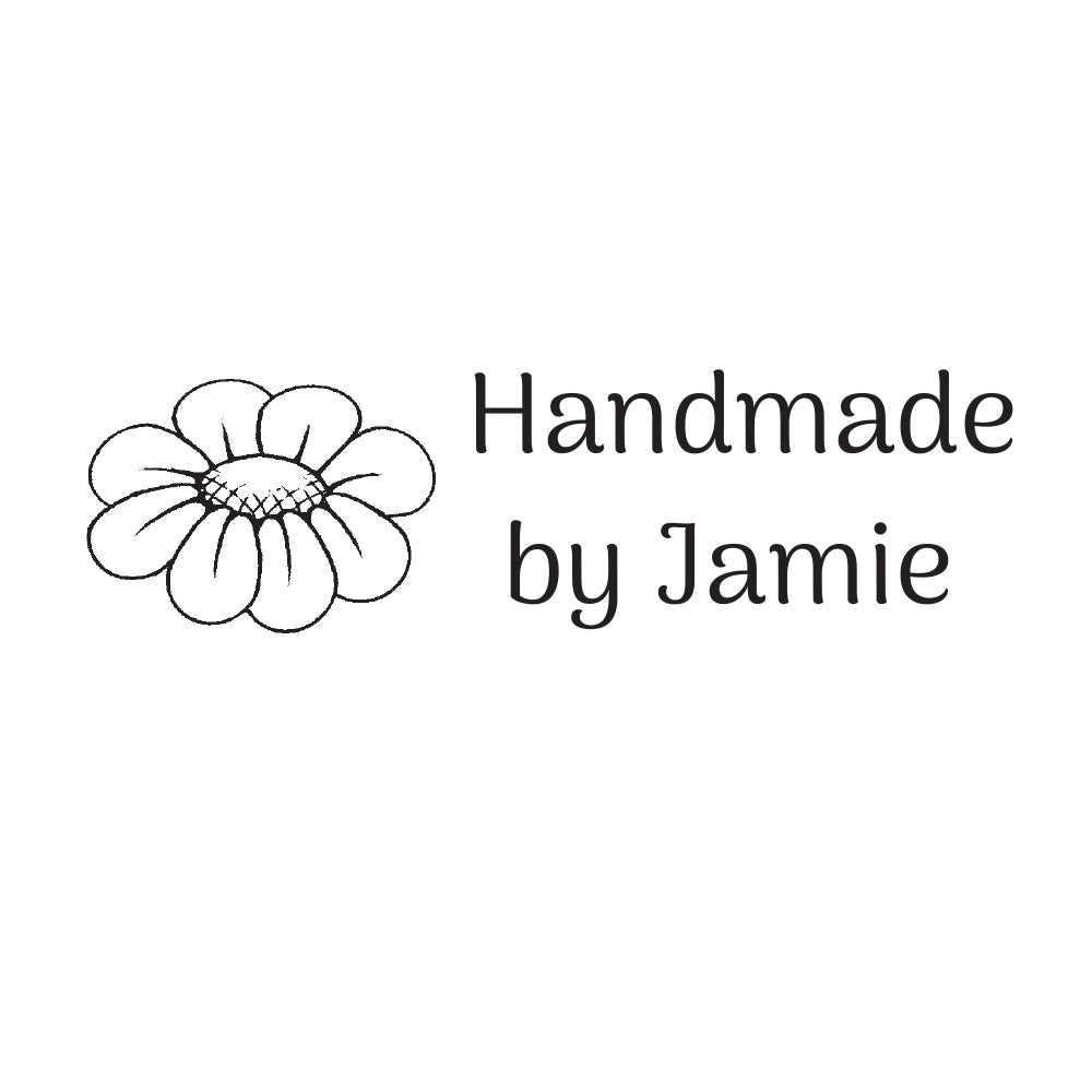 3233 B Daisy Head - Personalised Rubber Stamp