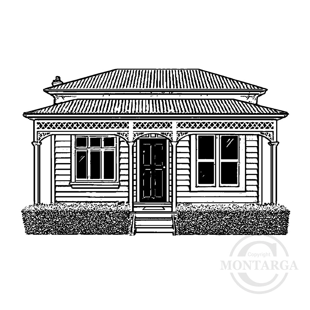 3281 F - House Rubber Stamp