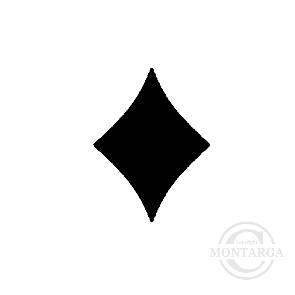 3302 A - Playing Cards Diamond Rubber Stamp