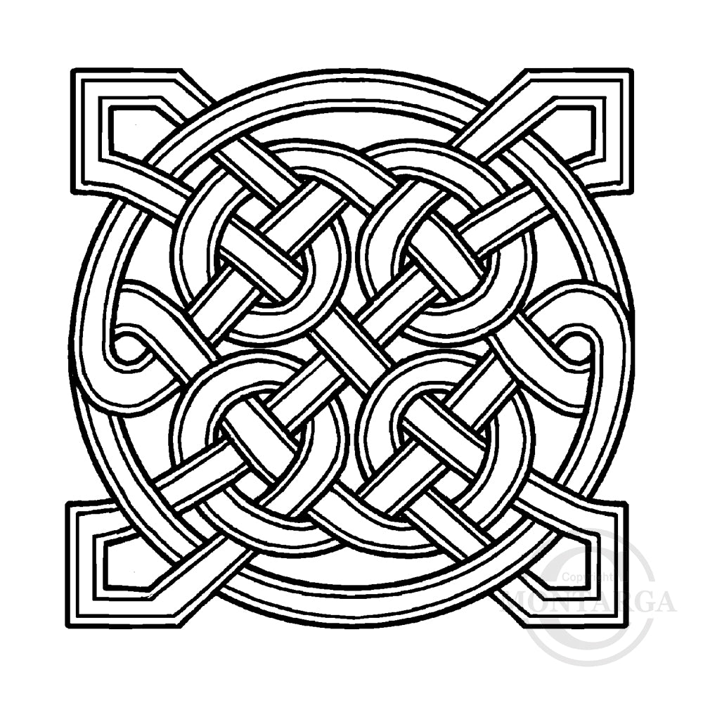 3341 F - Celtic Knot Rubber Stamp