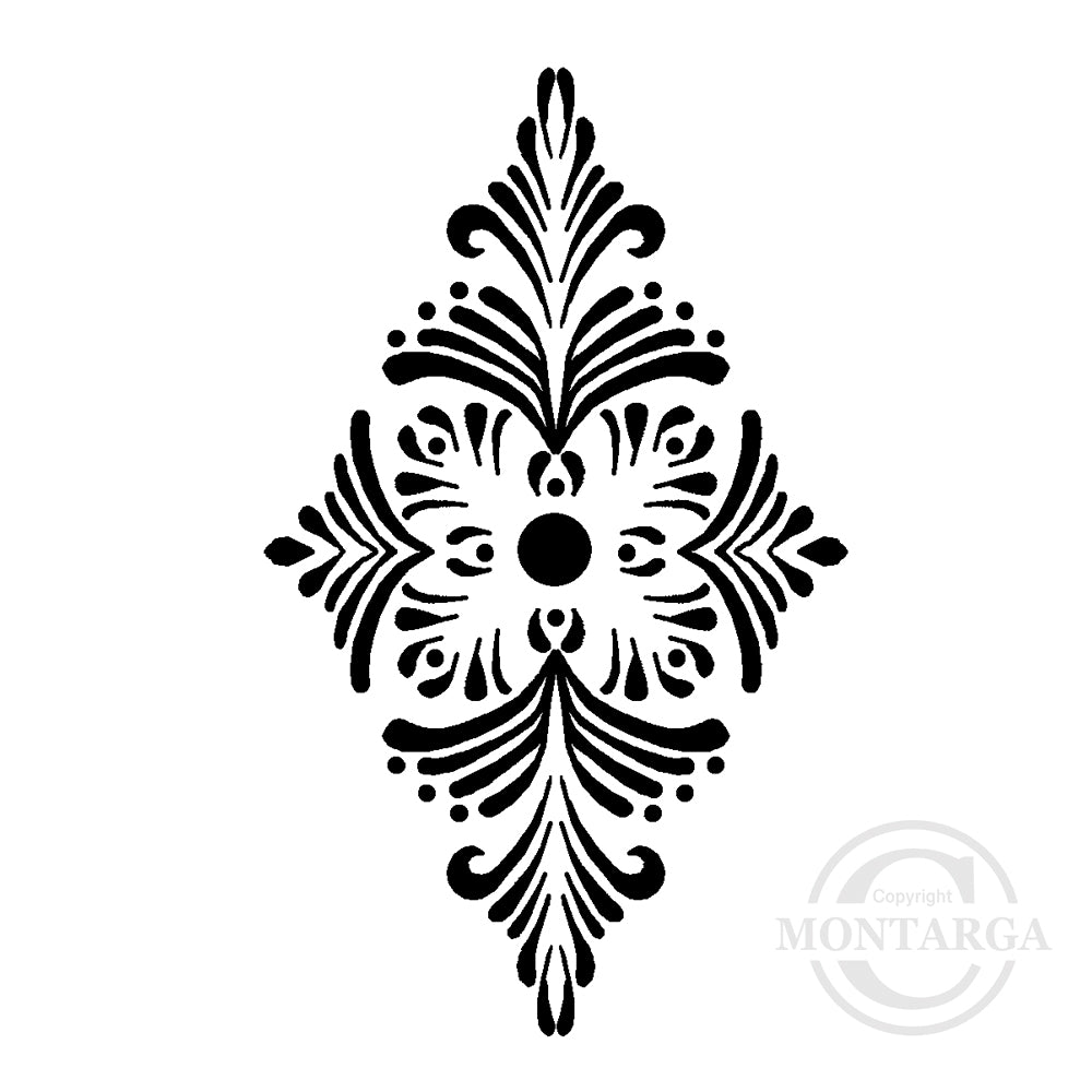 3343 D - Diamond Pattern Rubber Stamp