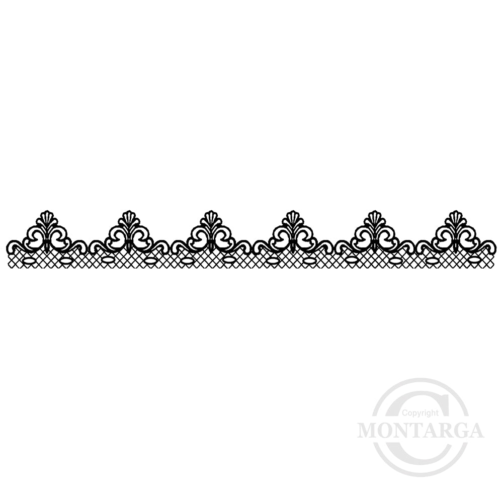 3348 BBB - Lace Rubber Stamp