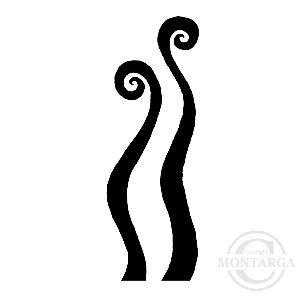 3373 BB - Spiral Pattern Rubber Stamp