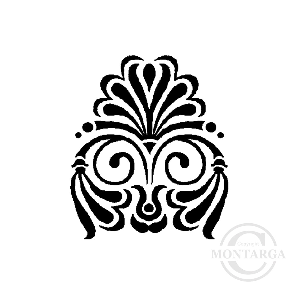 3386 A - Small Pattern Rubber Stamp