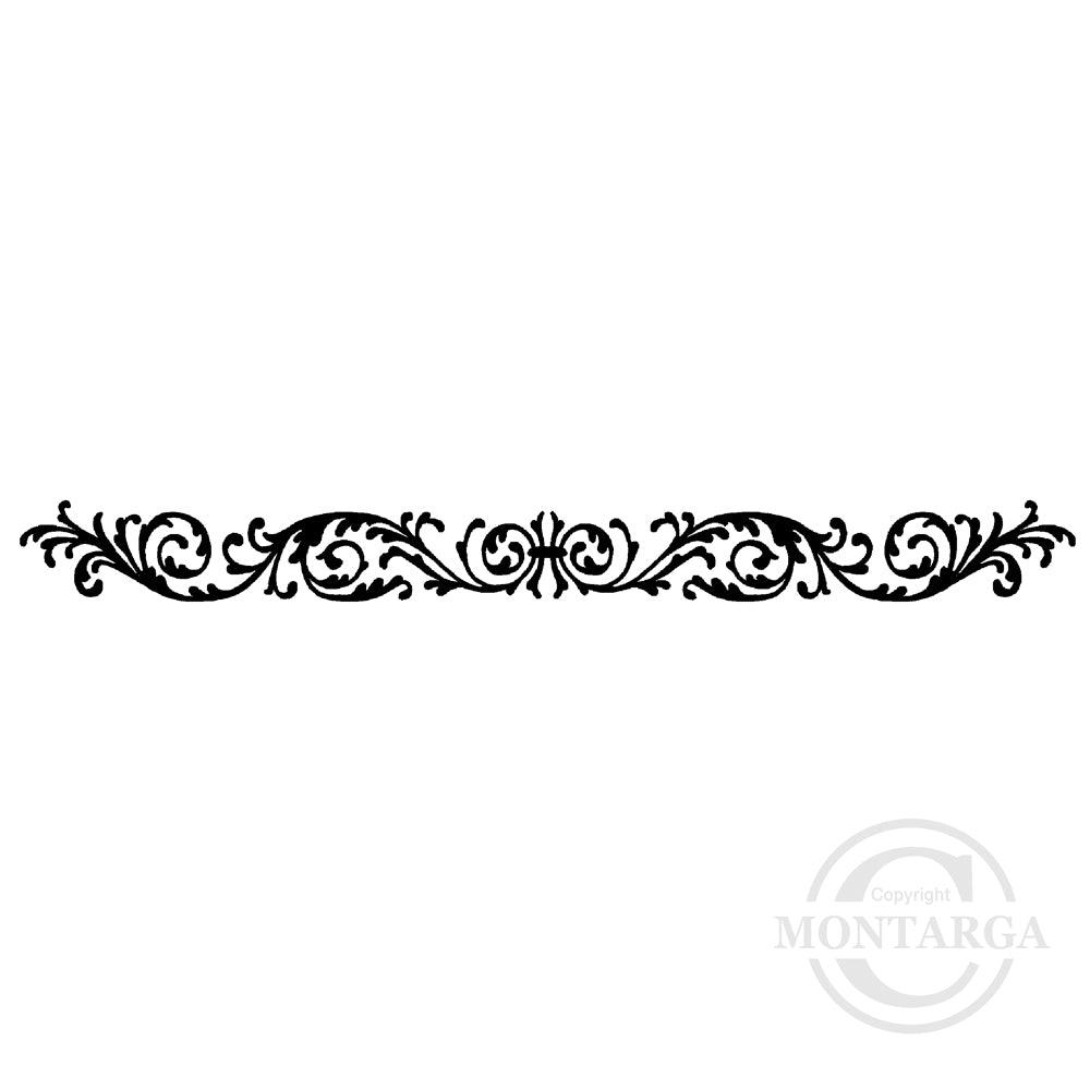 3395 BBB - Swirl Pattern Rubber Stamp