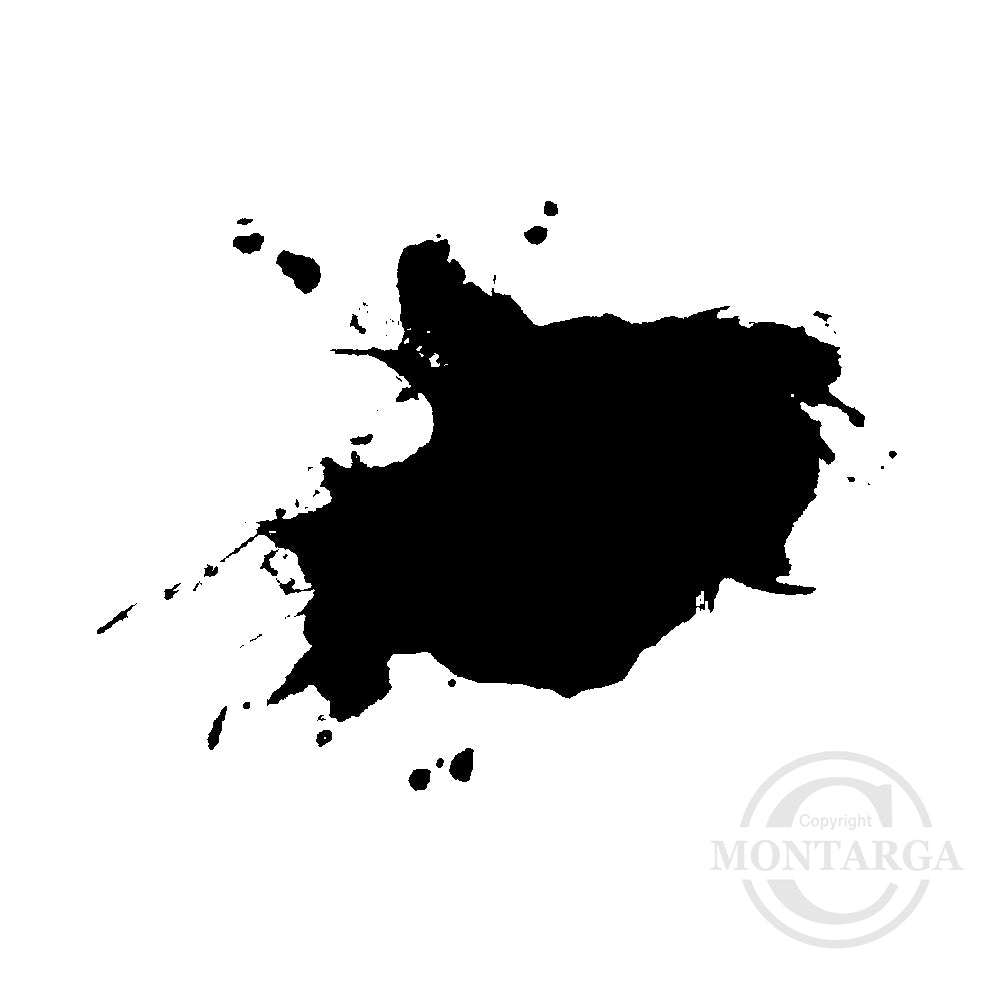 3398 C - Ink Splatter Rubber Stamp