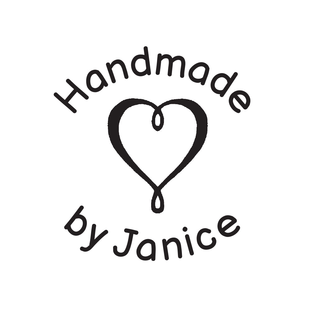 3401 A Heart - Personalised Rubber Stamp