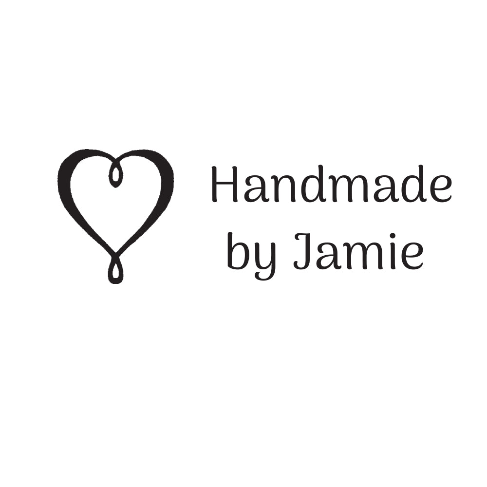 3401 B Heart - Personalised Rubber Stamp