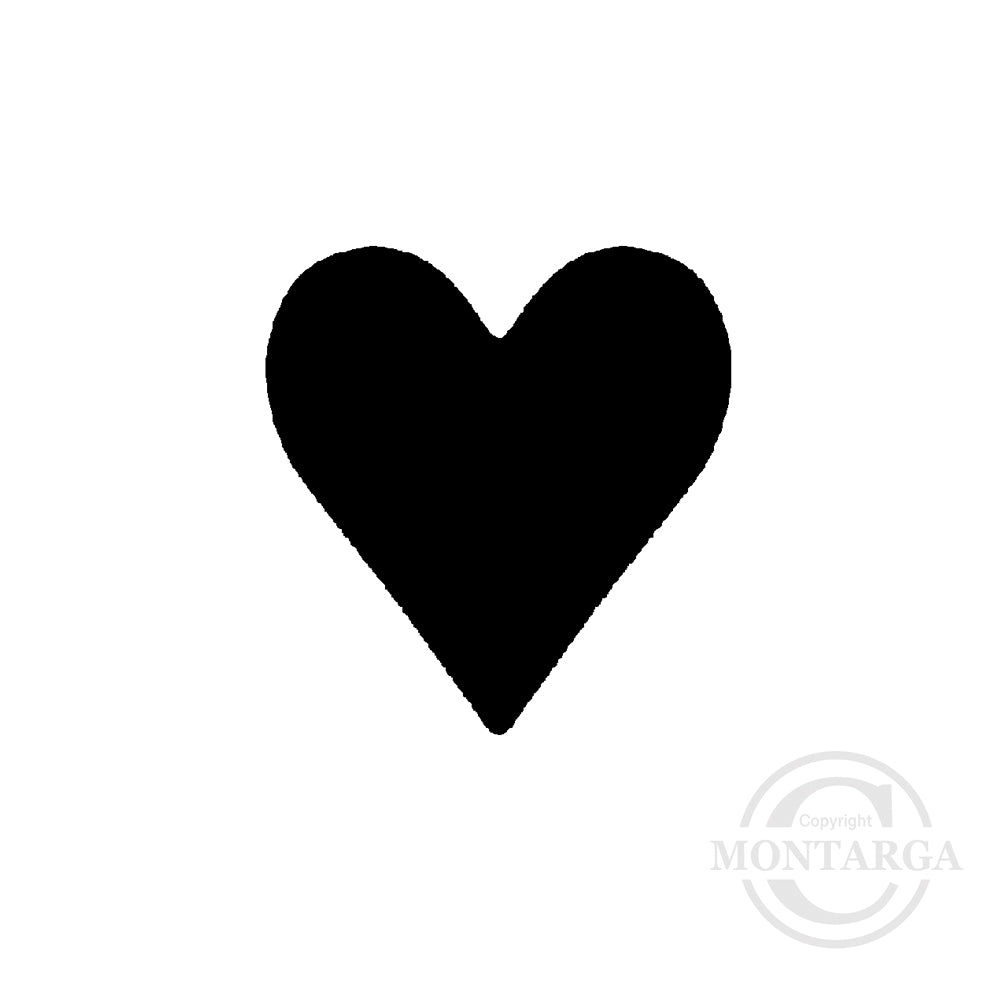 3413 A - Mini Heart Rubber Stamp