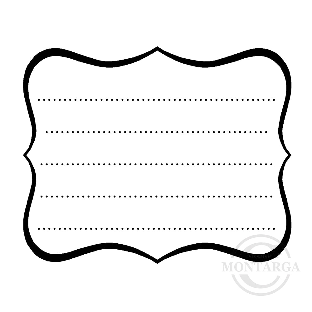 3426 F - Journalling Label Rubber Stamp