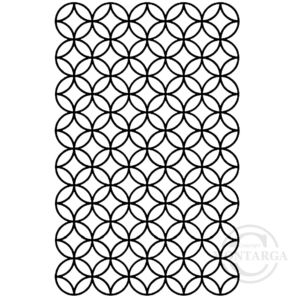 3438 GG - Circle Pattern Rubber Stamp