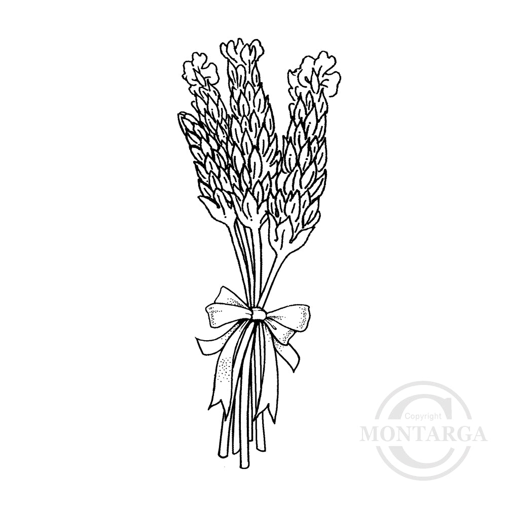 3445 FF - Lavender Rubber Stamp