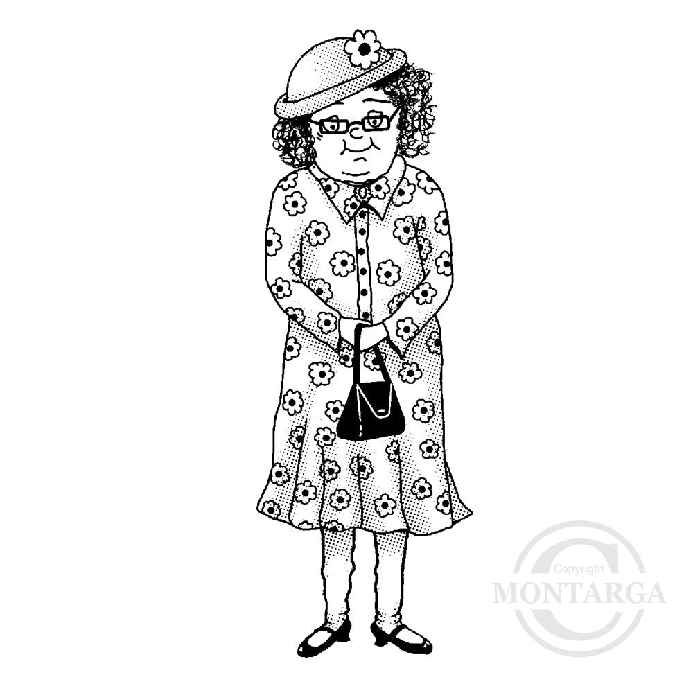 3527 FF - Grandma Rubber Stamp