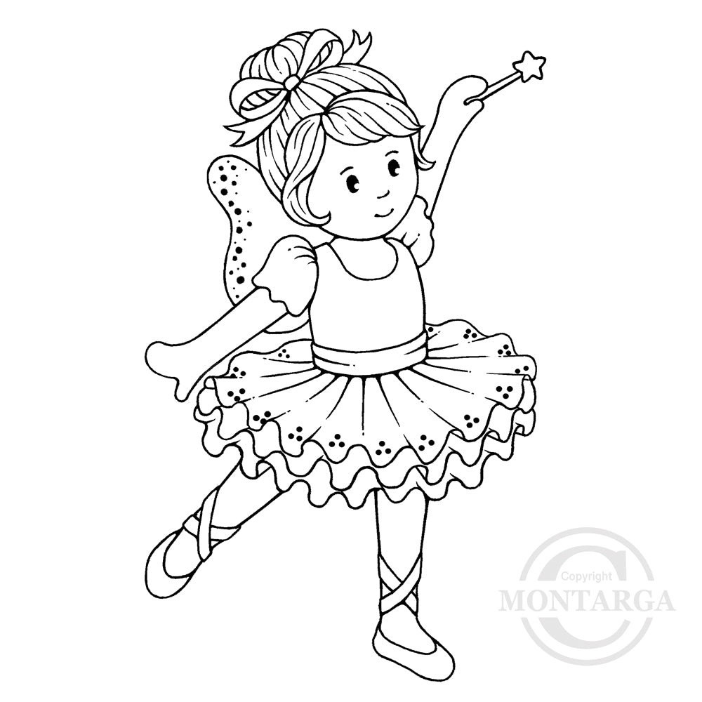 3536 GG - Fairy Girl Rubber Stamp
