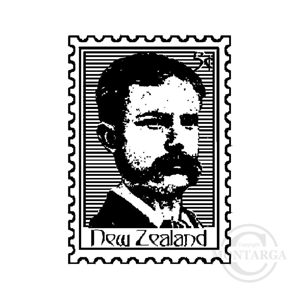 3745 B - Postage Stamp Rubber Stamp