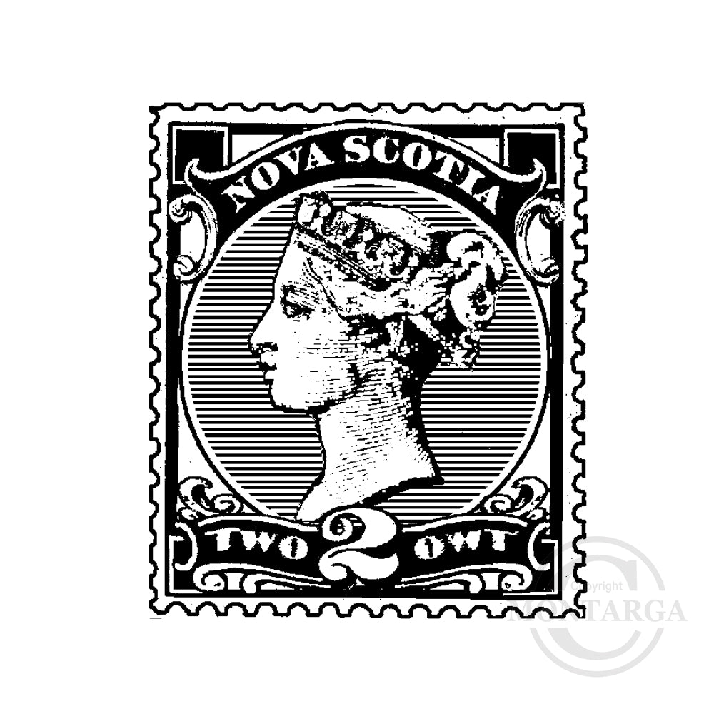 3746 C - Postage Stamp Rubber Stamp