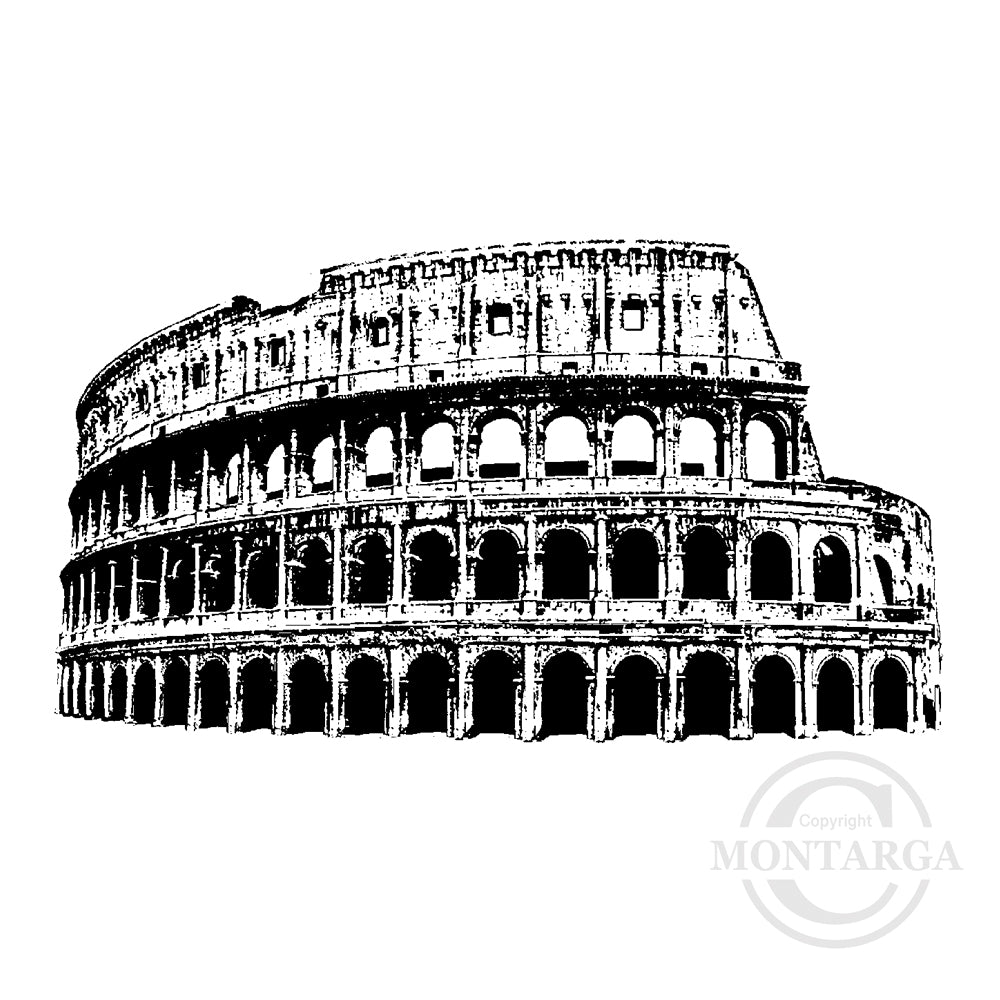 3750 E - Colosseum Rubber Stamp