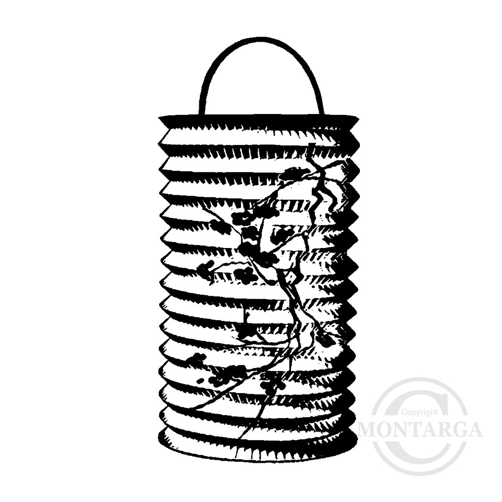 3762 B - Lantern Rubber Stamp