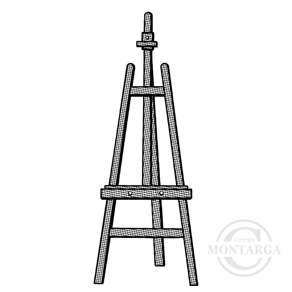 3809 FFF - Easel Rubber Stamp