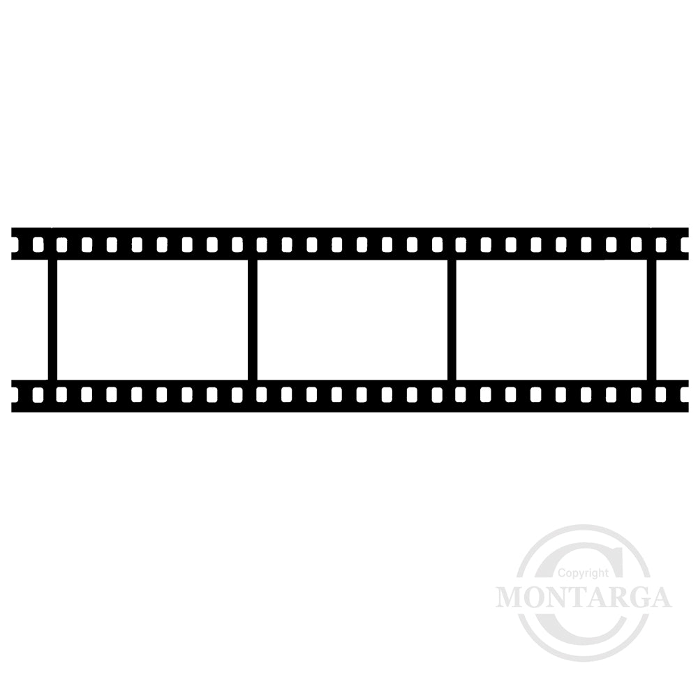 3814 FFF - Film Strip Rubber Stamp