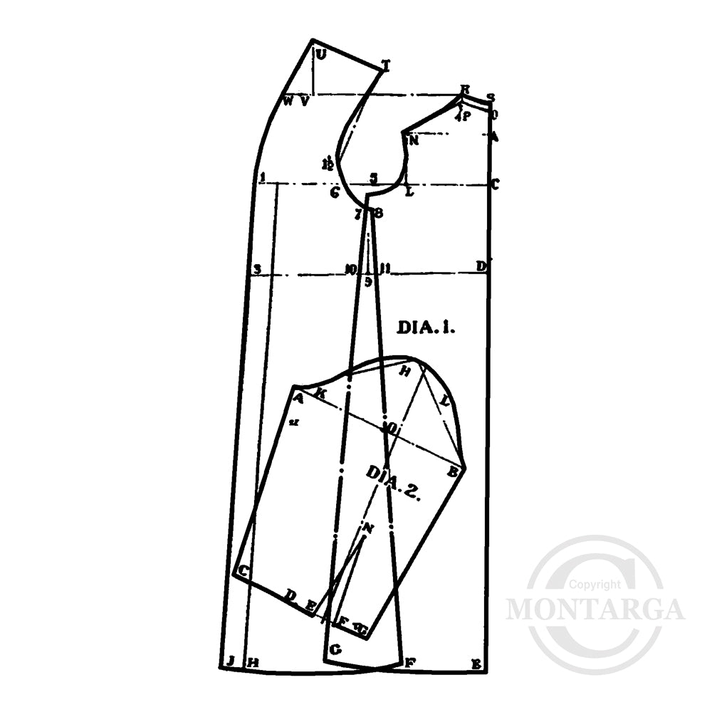 3818 FF - Sewing Pattern Rubber Stamp