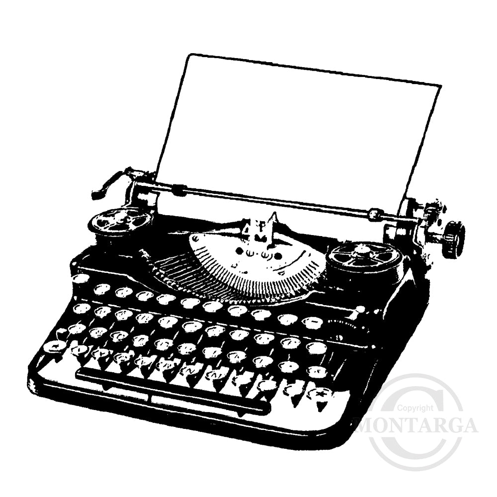 3850 F - Typewriter Rubber Stamp