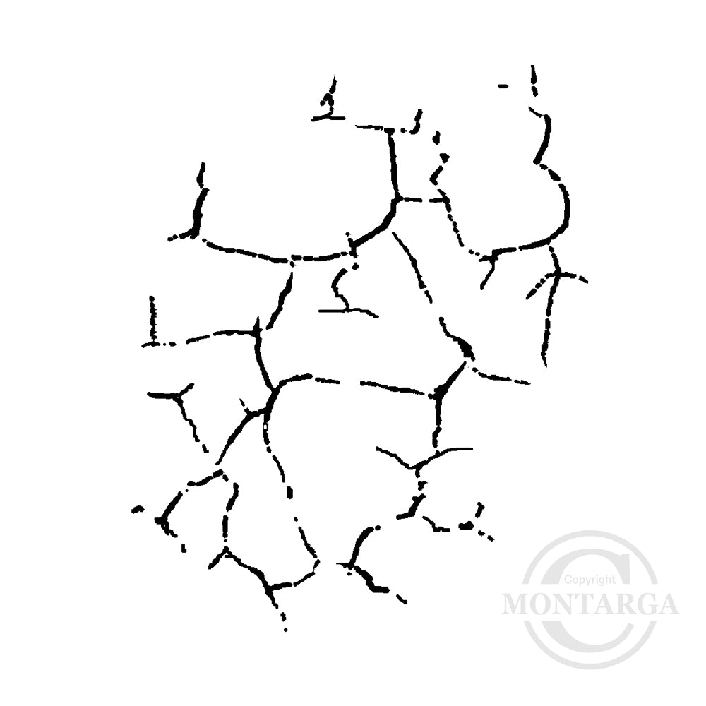 3914 D - Crackle Rubber Stamp