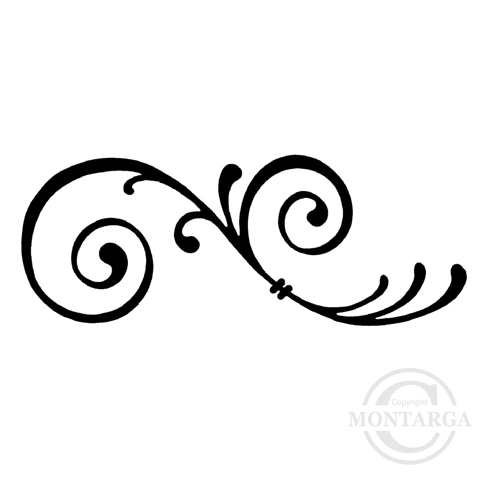 3924 FF - Swirl Pattern Rubber Stamp