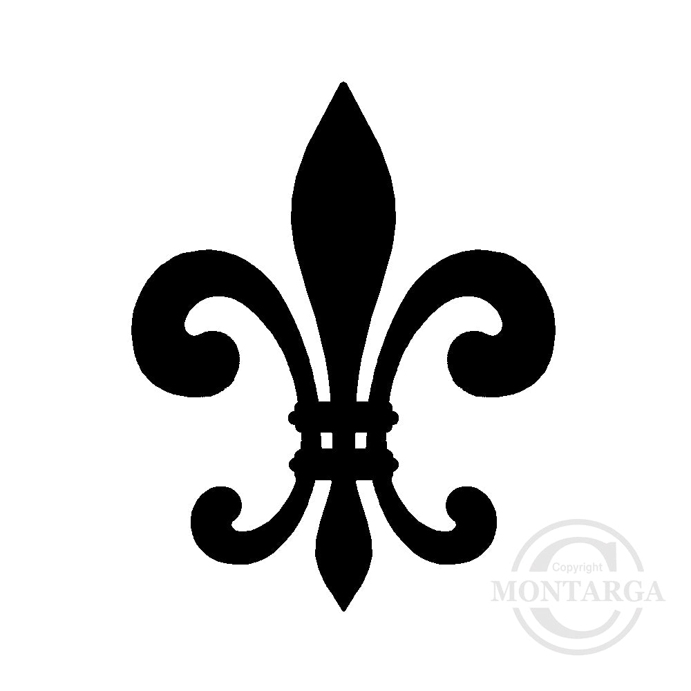 3934 C - Fleur de Lis Rubber Stamp