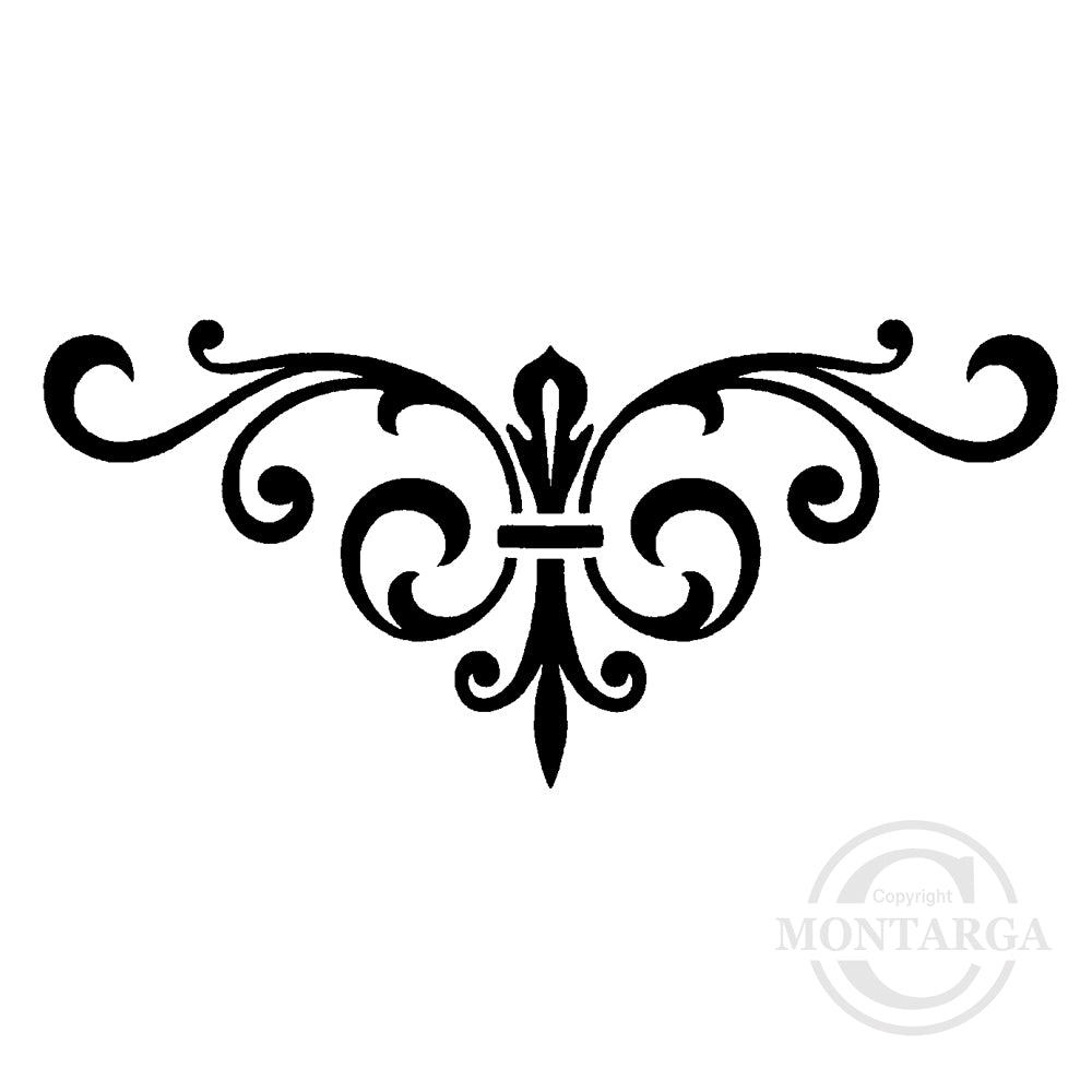 3939 E or FF - Flourish Rubber Stamp