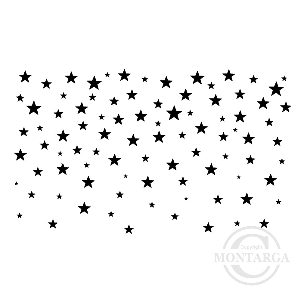 3943 GG - Stars Rubber Stamp