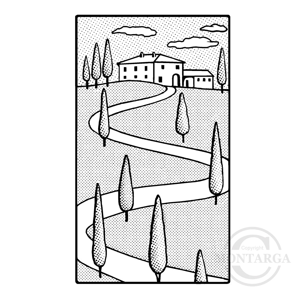 3945 GG - Italian Villa Rubber Stamp
