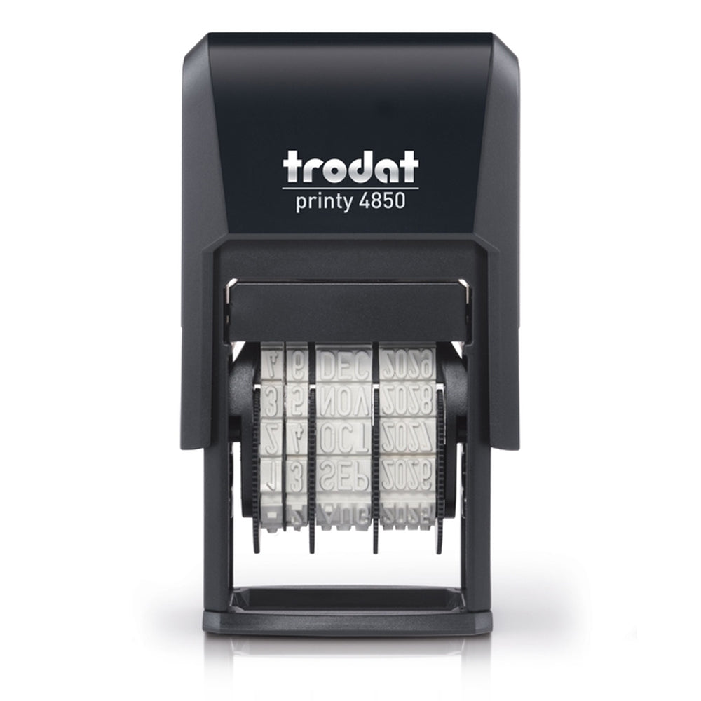 Trodat 4850 Self Inking Date Stamp - With Custom Text