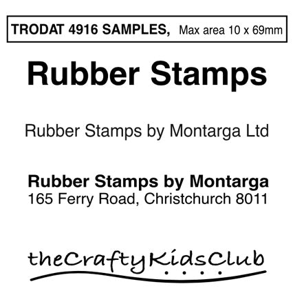 Trodat 4916 - Custom Self Inking Stamp 10 x 69mm