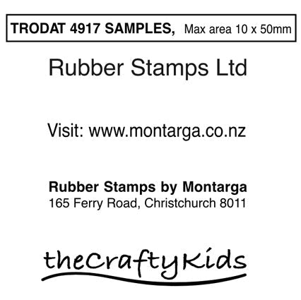 Trodat 4917 - Custom Self Inking Stamp 10 x 50mm