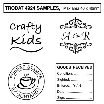 Trodat 4924 - Custom Self Inking Stamp 40mm
