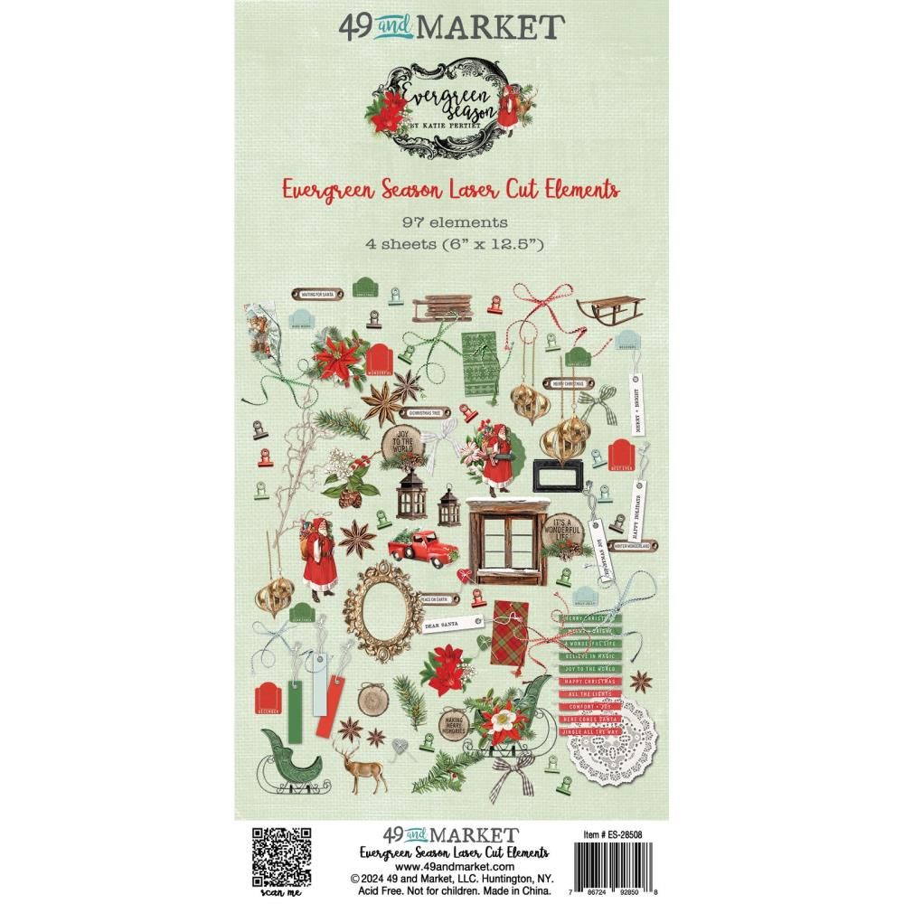 49 and Market Evergreen Season Laser Cut Elements