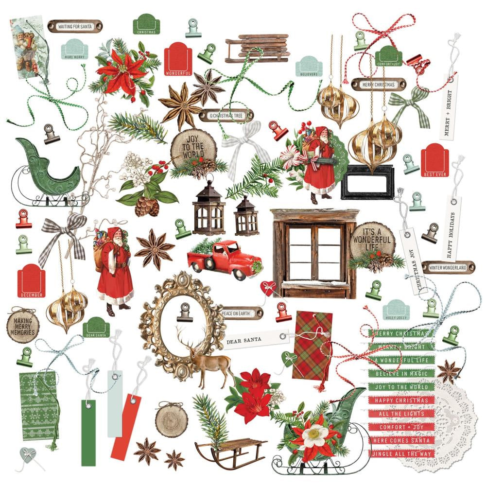 49 and Market Evergreen Season Laser Cut Elements