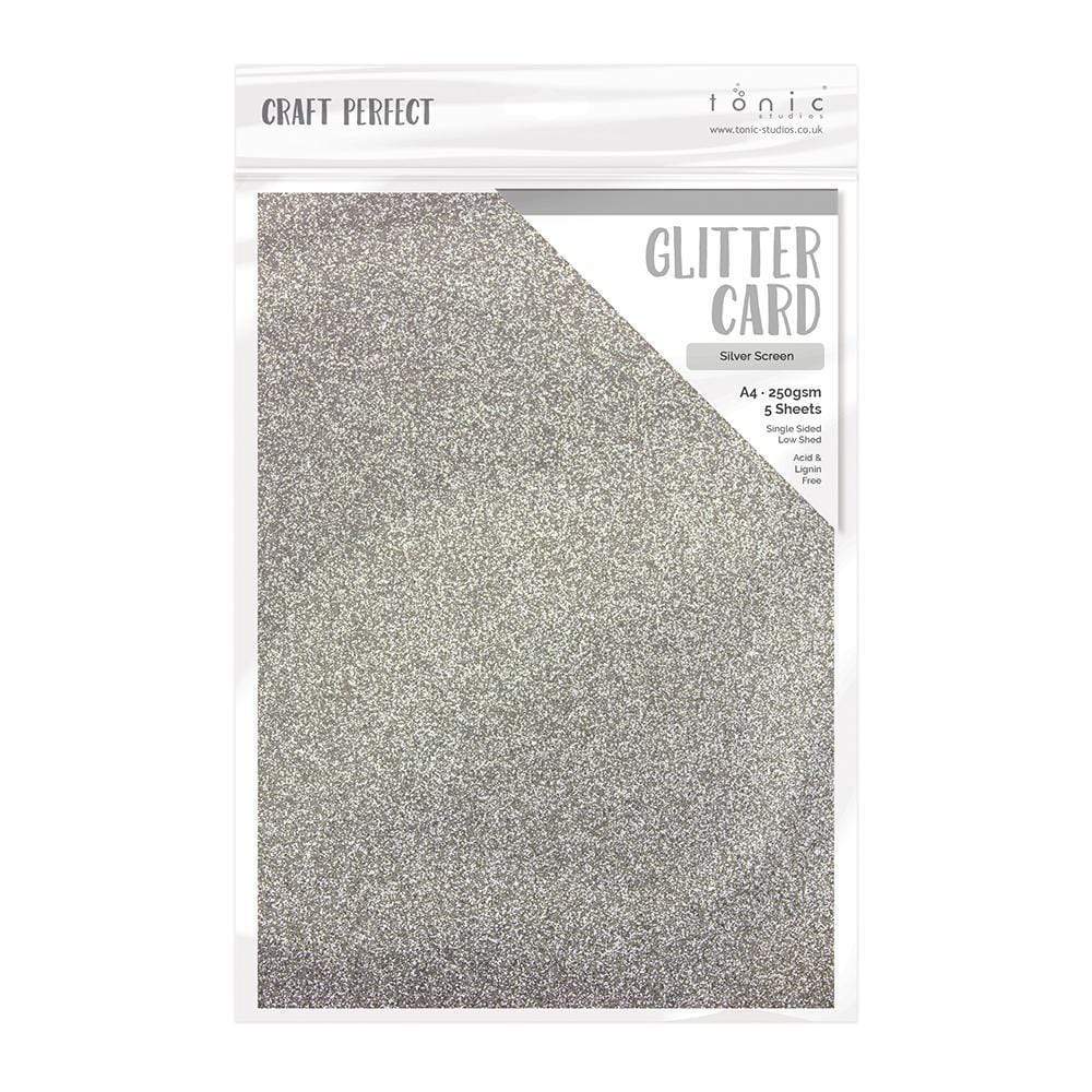 Tonic Studios – Glitter Card - Silver Screen 9941E